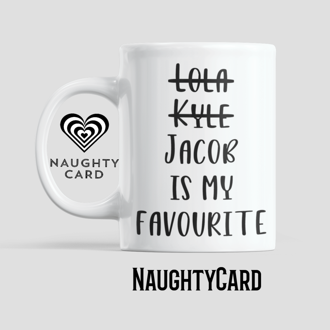 Funny Personalised Mug from NaughtyCard White Mug. Ideal Birthday Gift, Personalised Christmas Gift. Mum Christmas Gift.