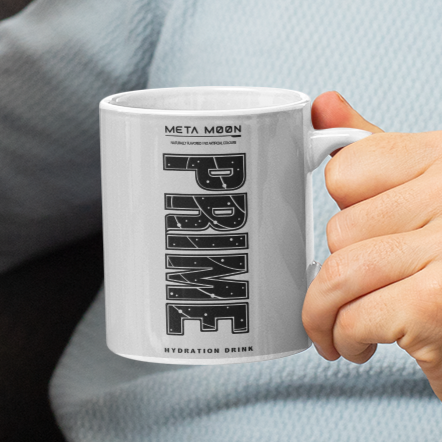 Prime Hydration Inspired Mug. Heat reveal magic mug. Birthday Gift. Christmas Gift. Mug from NaughtyCard. Meta Moon Mug 