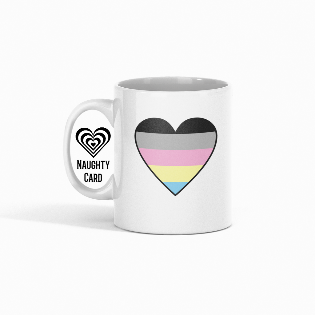 Polygender pride heart mug