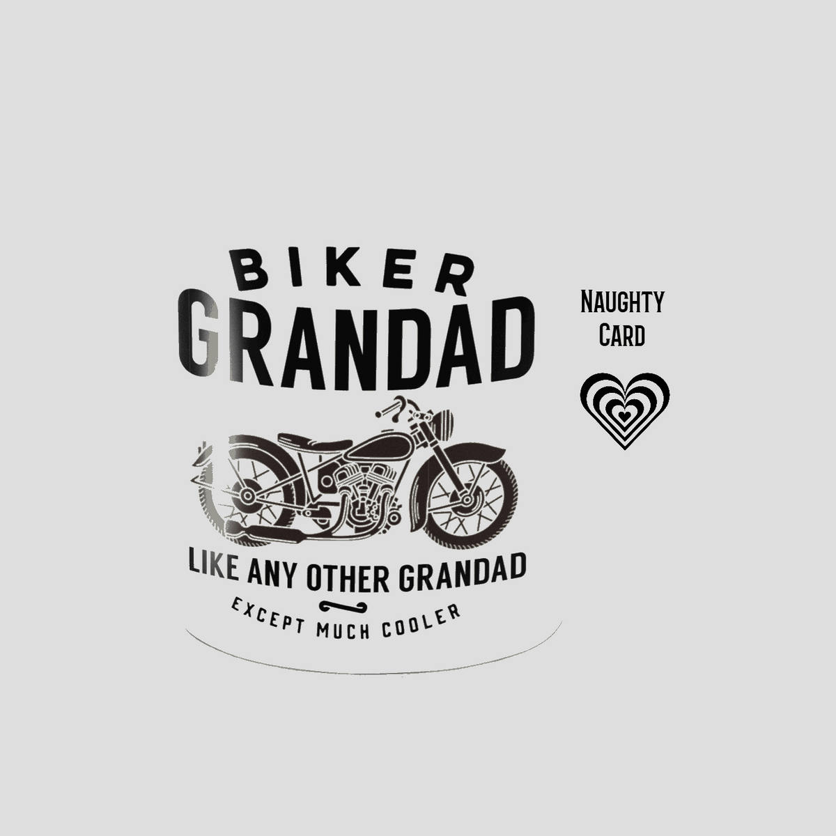 Biker Mug, Birthday Gift, Christmas Gift, Personalised Mug, Personalized Gift, Mug On Plain Background, Grandad