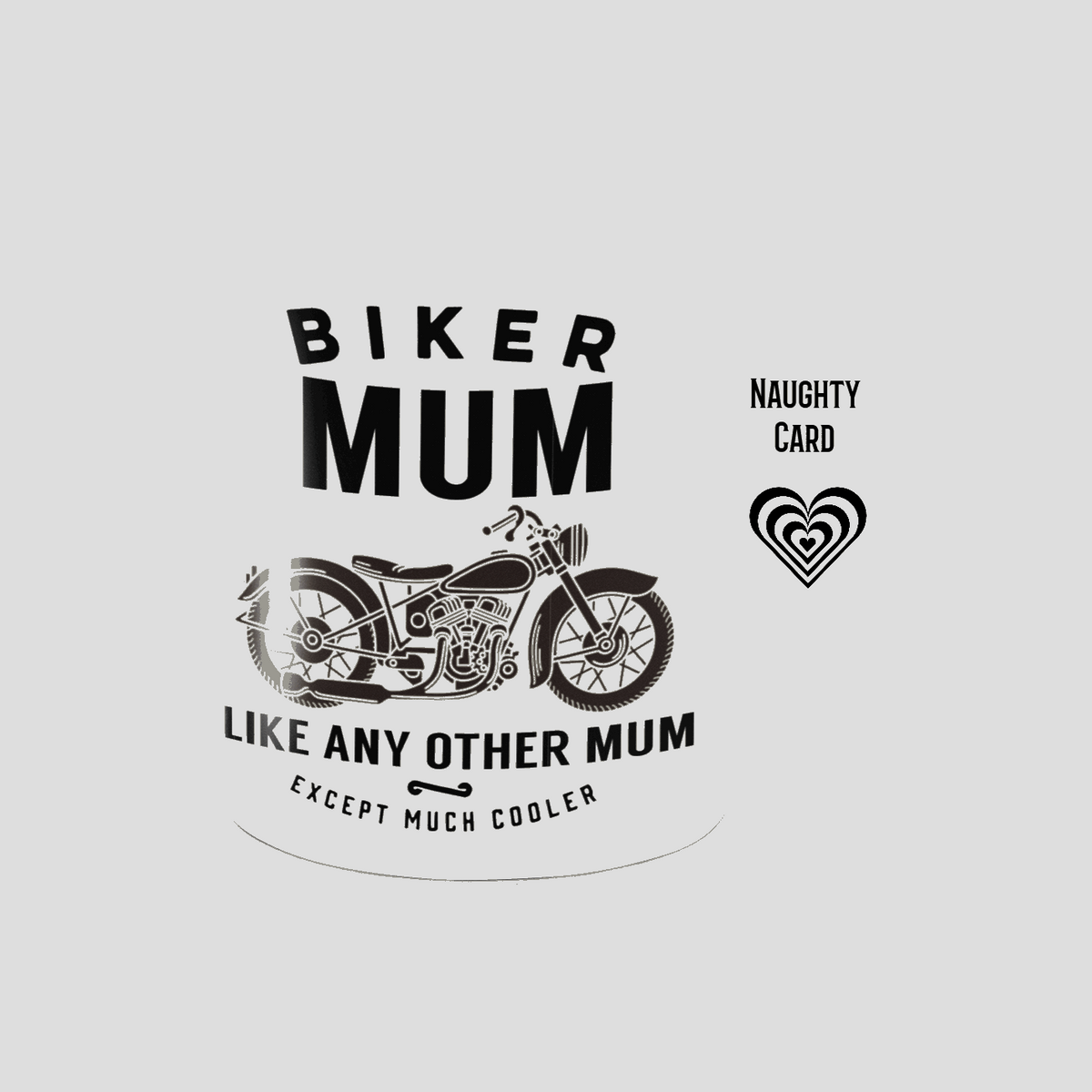 Biker Mug, Birthday Gift, Christmas Gift, Personalised Mug, Personalized Gift, Mug On Plain Background,  mum birthday