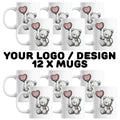 12 x MUG'S - Naughty Card