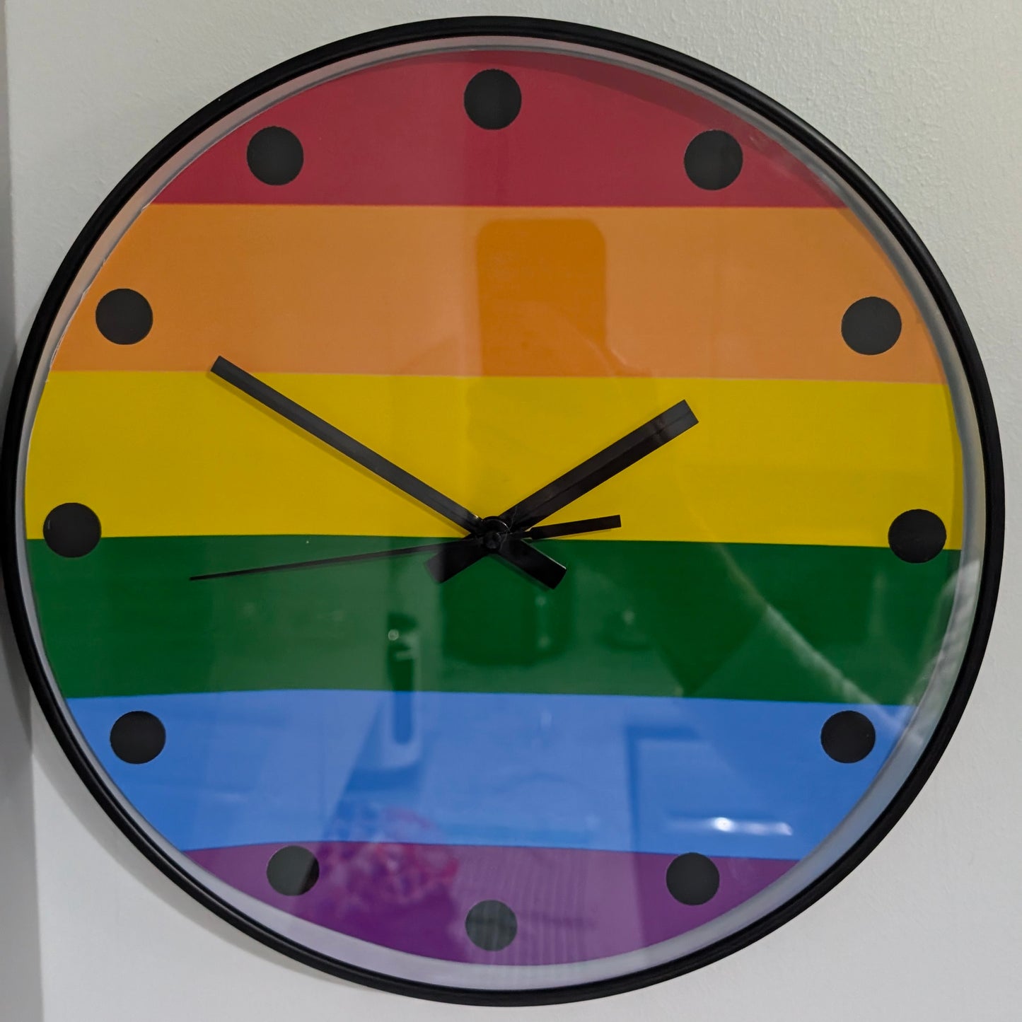 Gay Flag Clock
