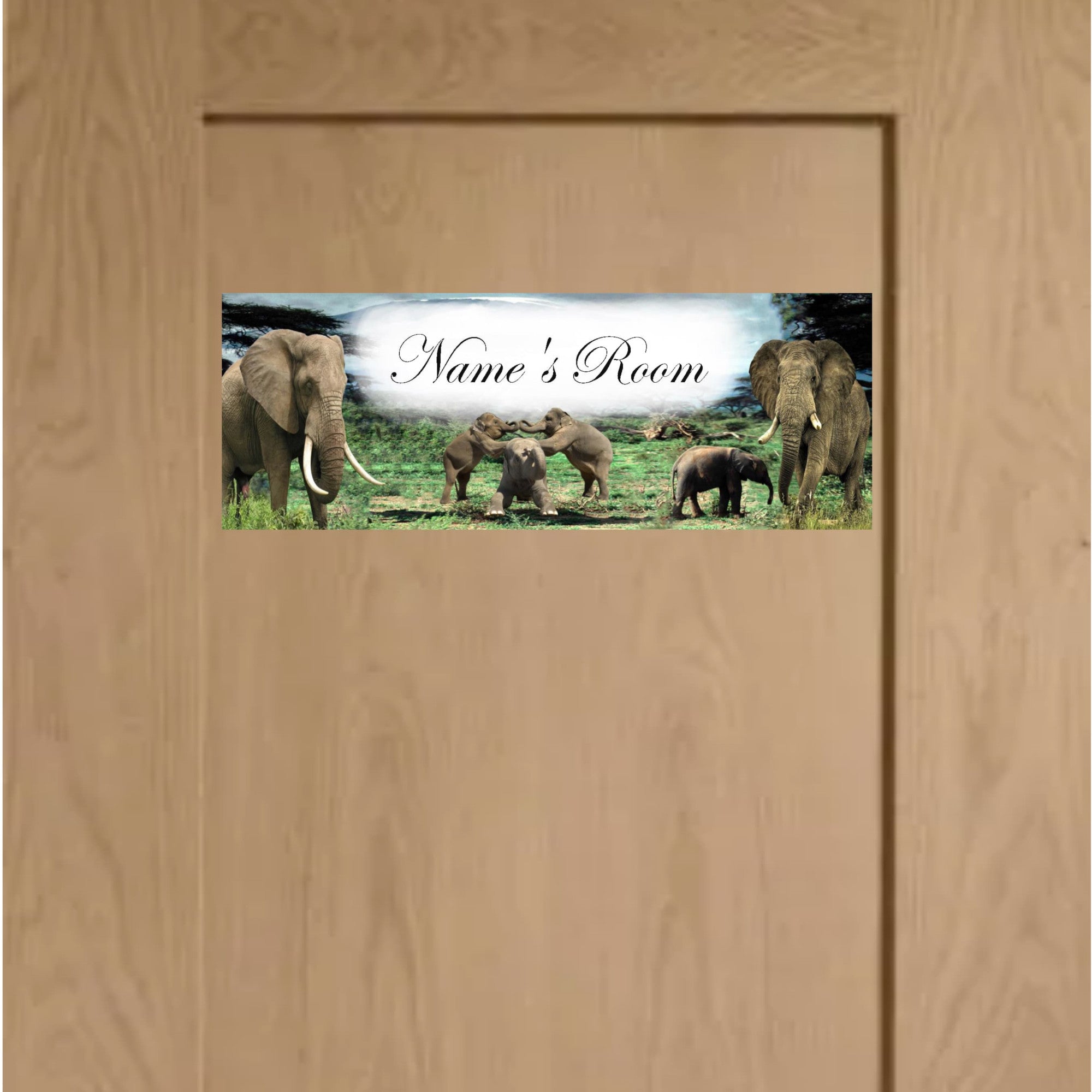 Elephant Metal Door Sign – The Smitten Society