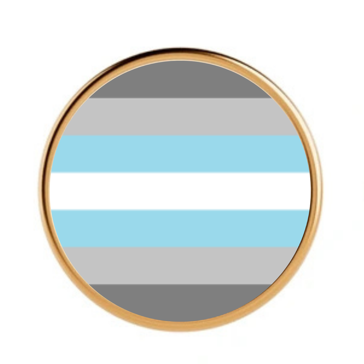 Demiboy Pride Pin Badge | 25mm Metal Enamel Pin | Proudly Smitten