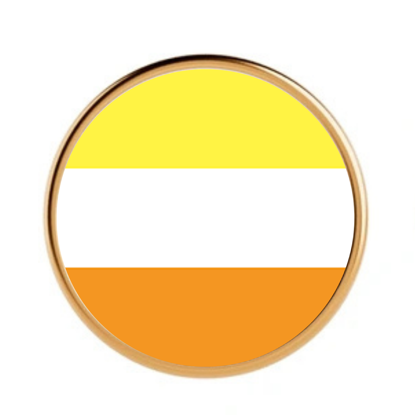 LGBT Pride Pin on a plain white background