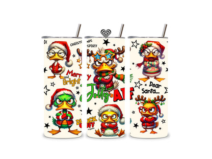 Funny Christmas Thermal Skinny Tumbler