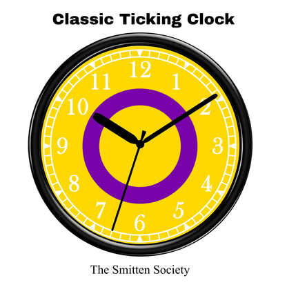 Intersex Pride Wall Clock | LGBT Gift | Pride | Pride Home Décor