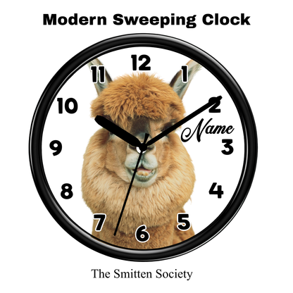 Personalised Alpaca Wall Clock