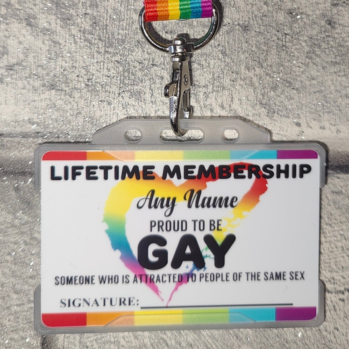Gay Membership Card, Be Proud, Be You
