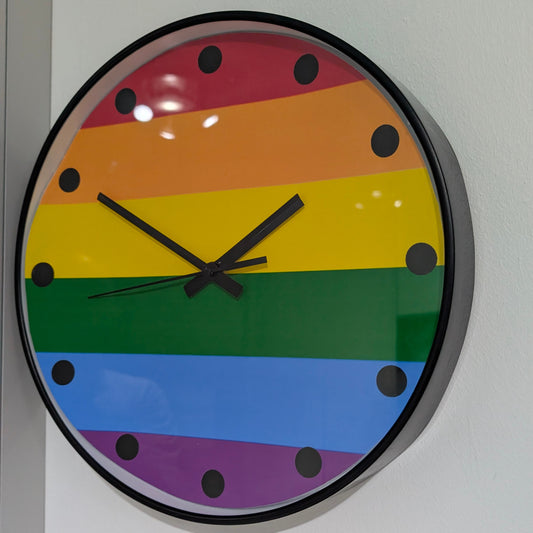 Gay Flag Clock