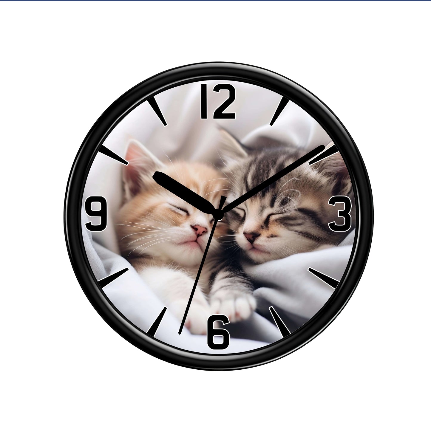 Cat Clock From NaughtyCard