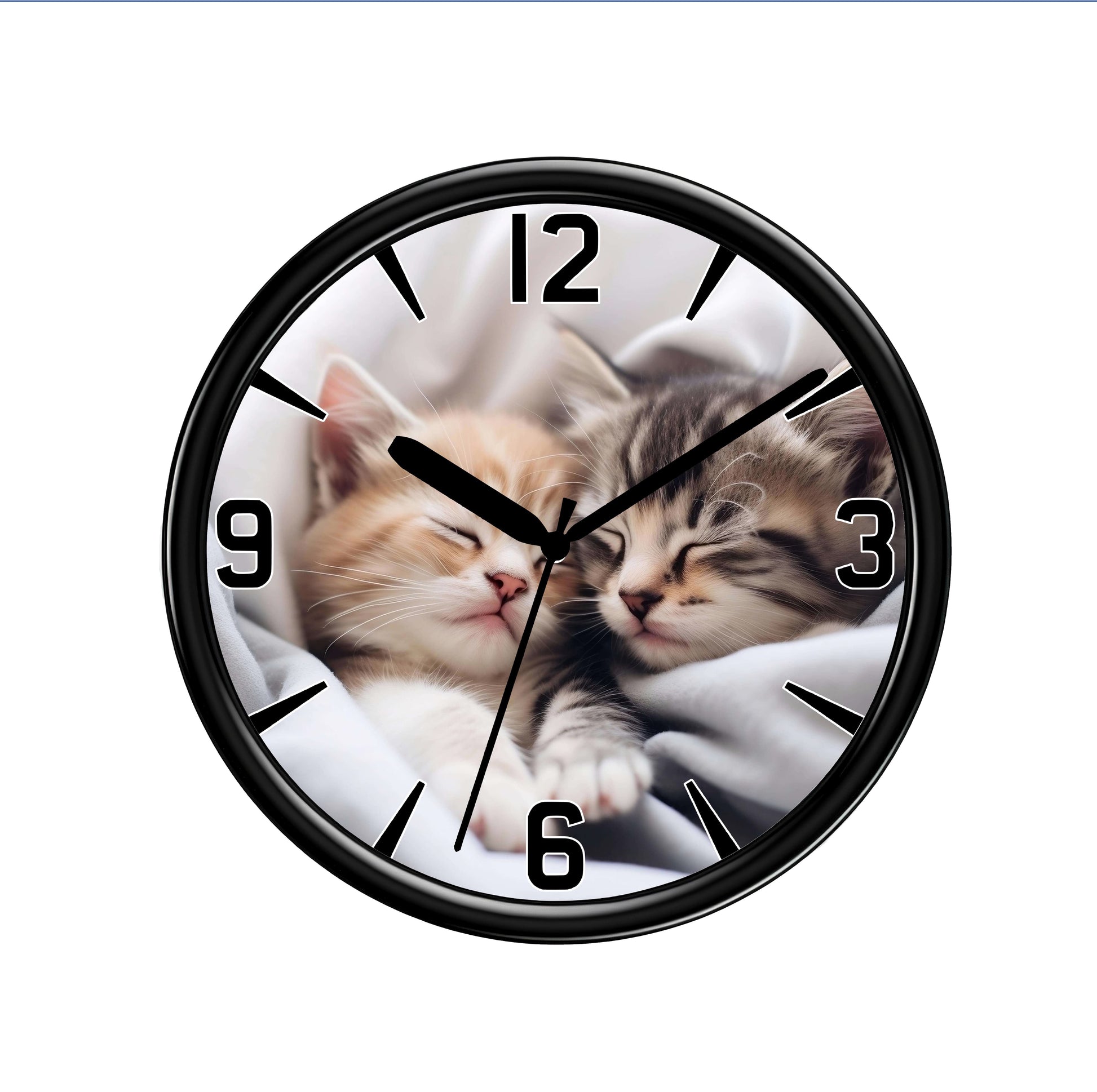 Cat Clock From NaughtyCard
