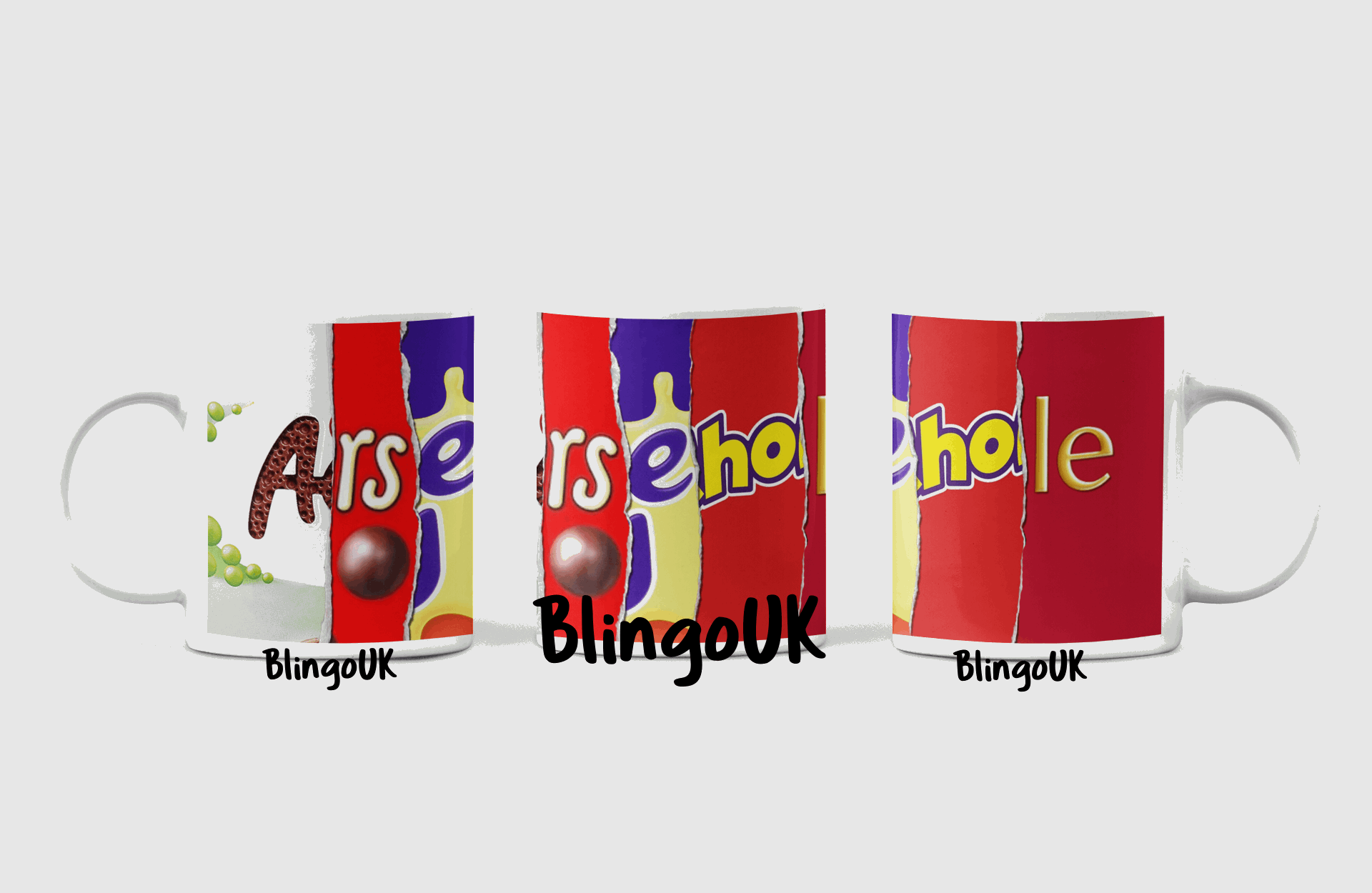 Arsehole - Personalised Novelty Chocolate Mug