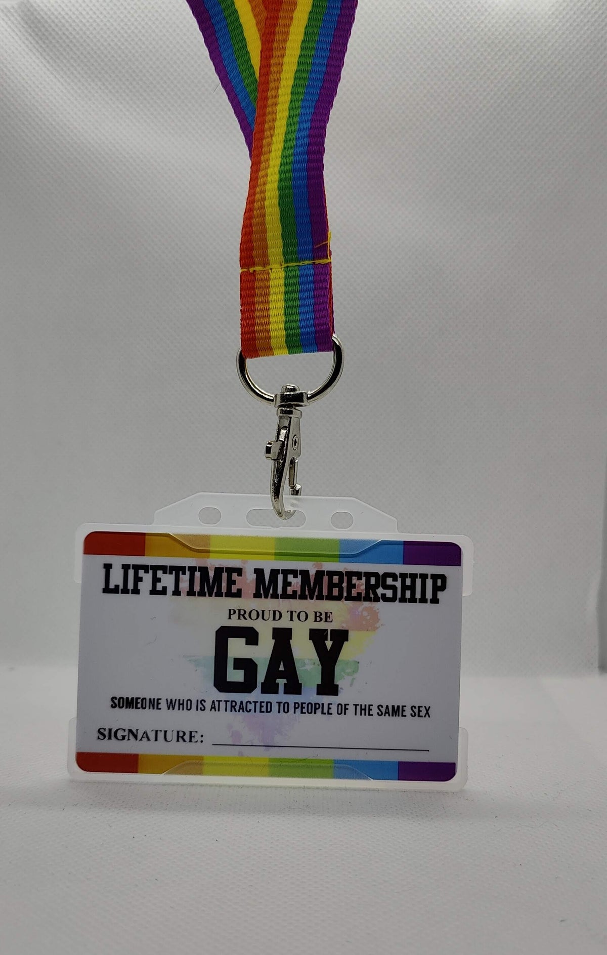 Bisexual Card, LGBTQ Membership Card, Pride Card, Bisexual Pride