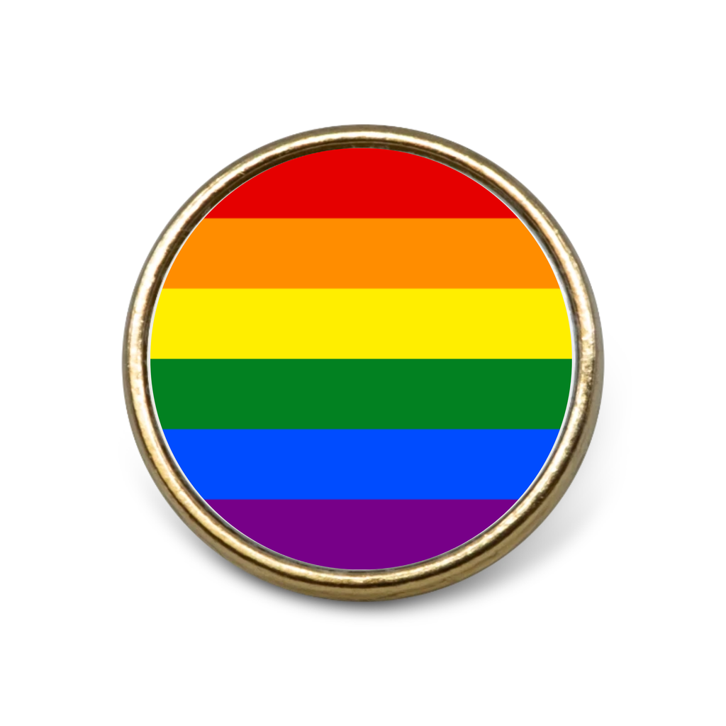 LGBT Pride Badge on a plain white background