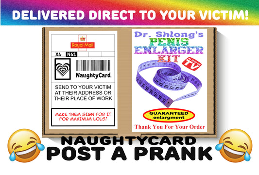 Penis Postal Prank from NaughtyCard Front View