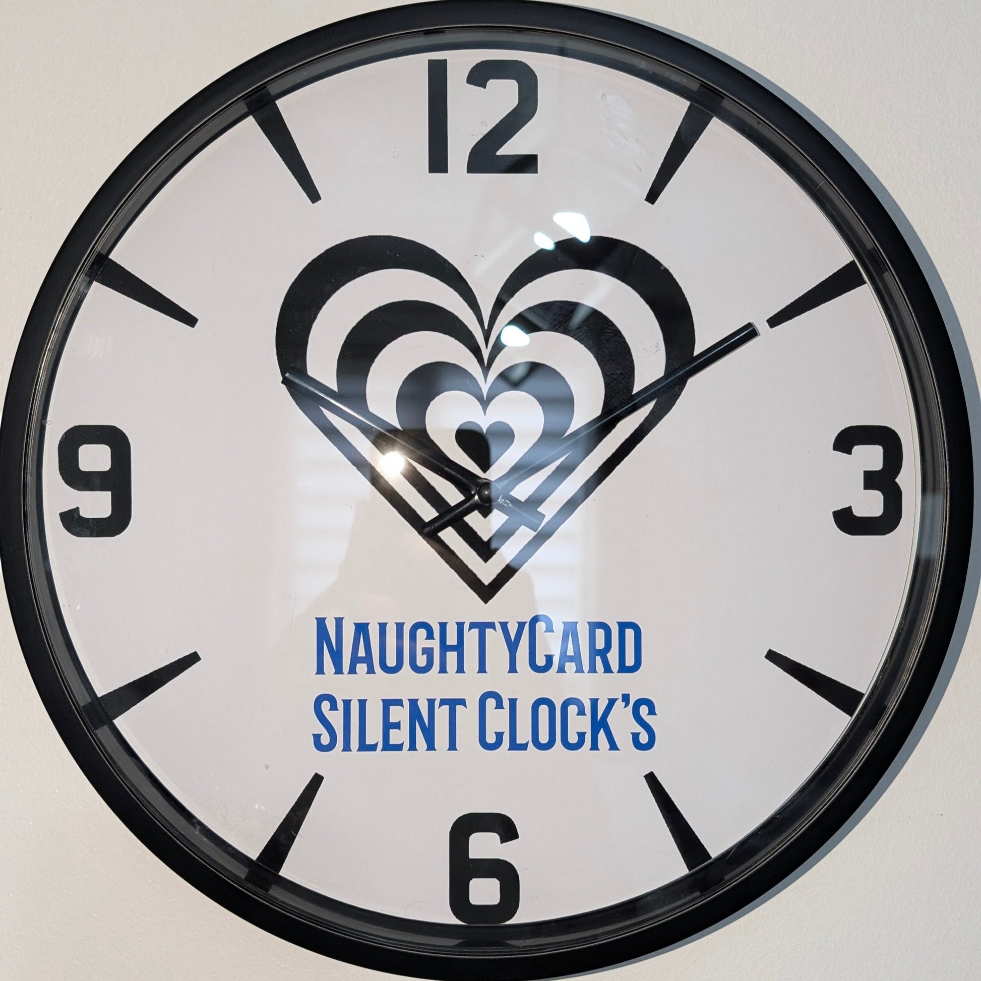 Premium Black Sweeping Clock Silent Non Ticking