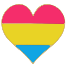 Pansexual Heart Badge