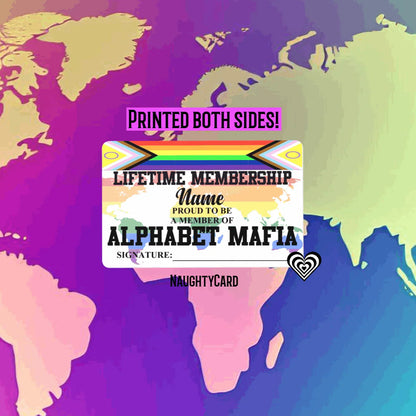 Alphabet Mafia, LGBTQ Membership Card