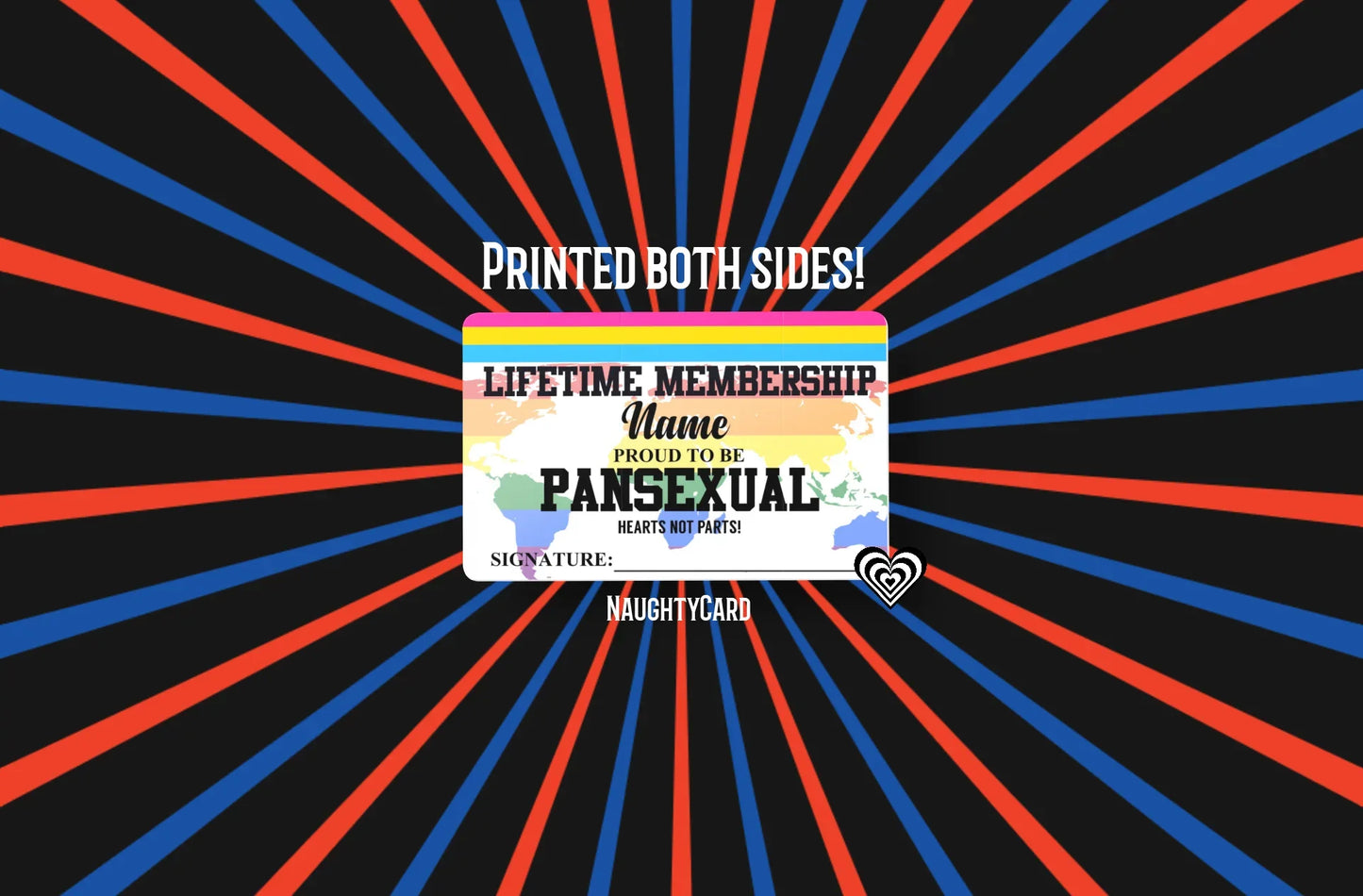 Pansexual Card, LGBTQ Membership Card