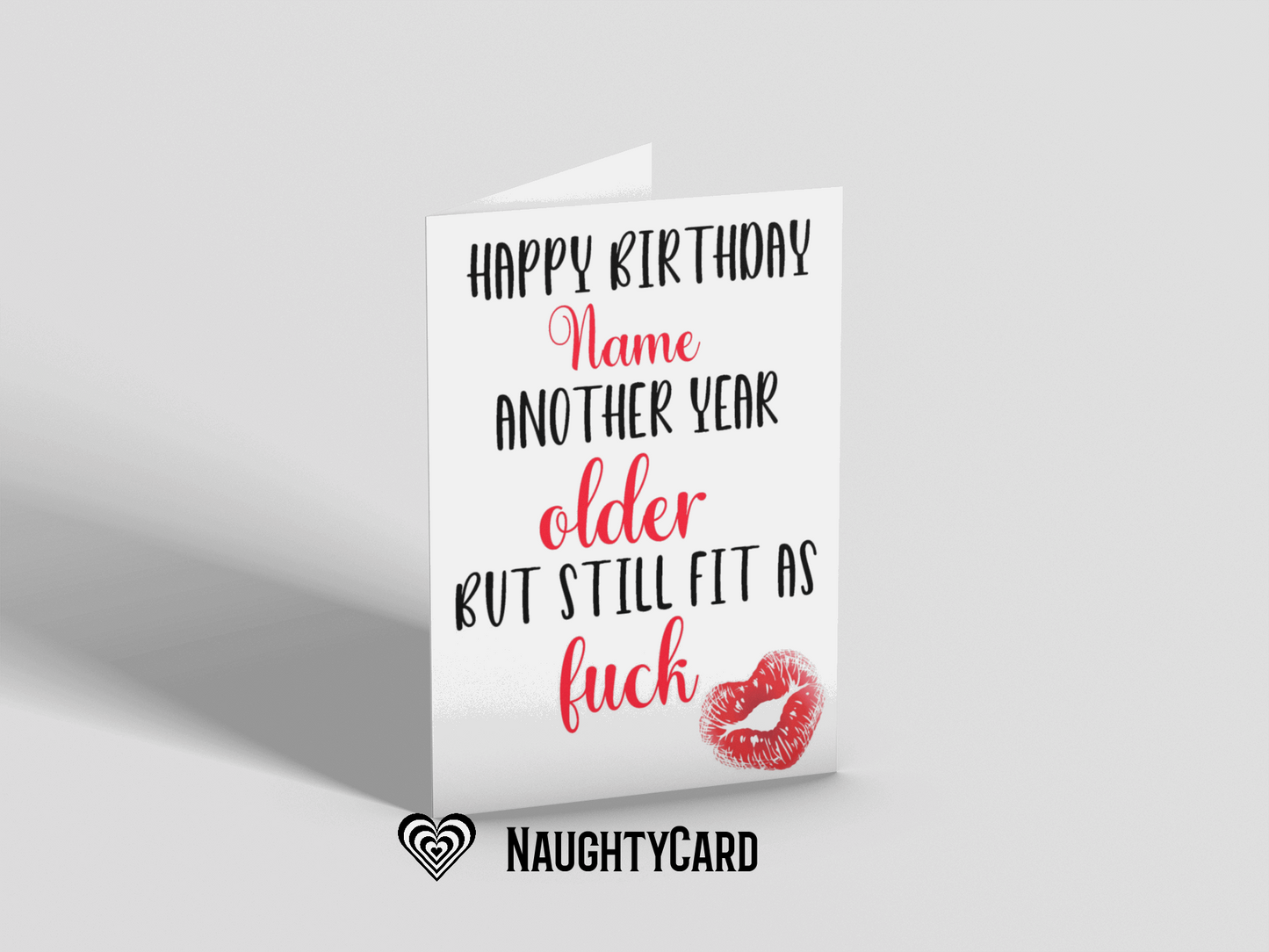 Fit as fuck birthday card