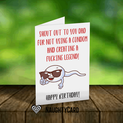 Creating a legend Birthday Card