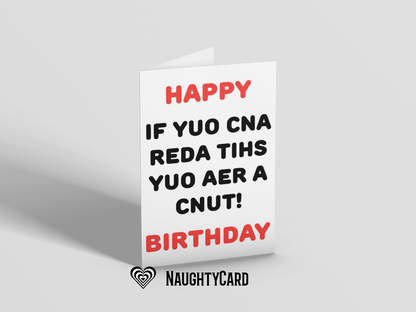 Funny Rude Birthday Card