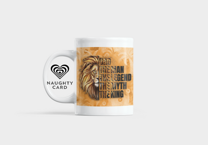 Dad The Man Mug - white mug on solid white background