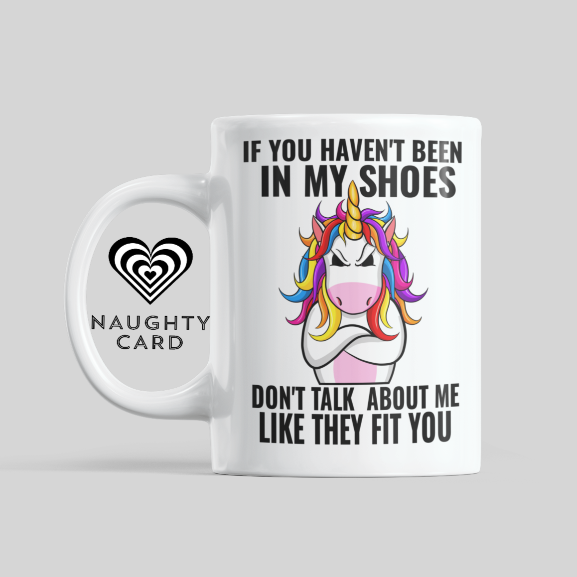 Funny Unicorn mug from NaughtyCard. Designed for adults this is the perfect office birthday gift. Leaving Gift and ideal for secret santa