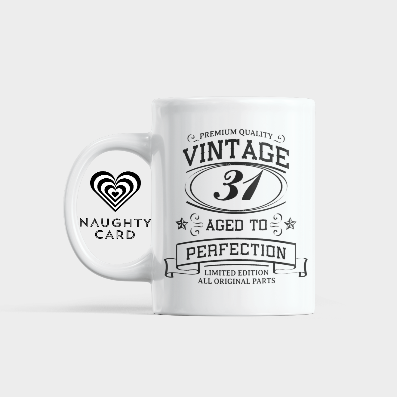 vintage birthday mug - funny adult gag gift