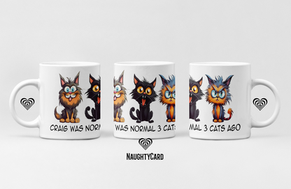 Personalised gift for cat dad, gift for cat mum, cat lover gift