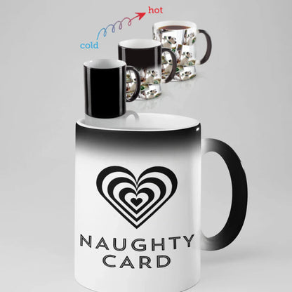 2 Elephants Personalised Mug - Naughty Card
