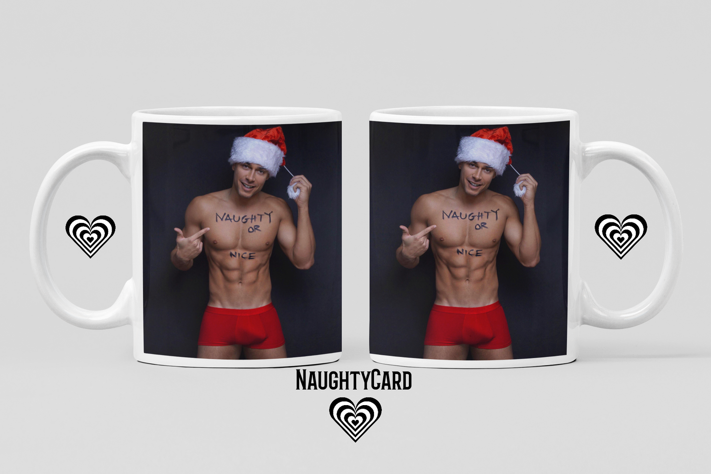 Naughty or Nice Gay Christmas Mug 