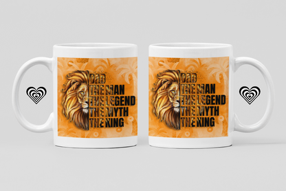 Birthday gift for dad, a white mug on a solid white background. Fathers Day Gift Mug