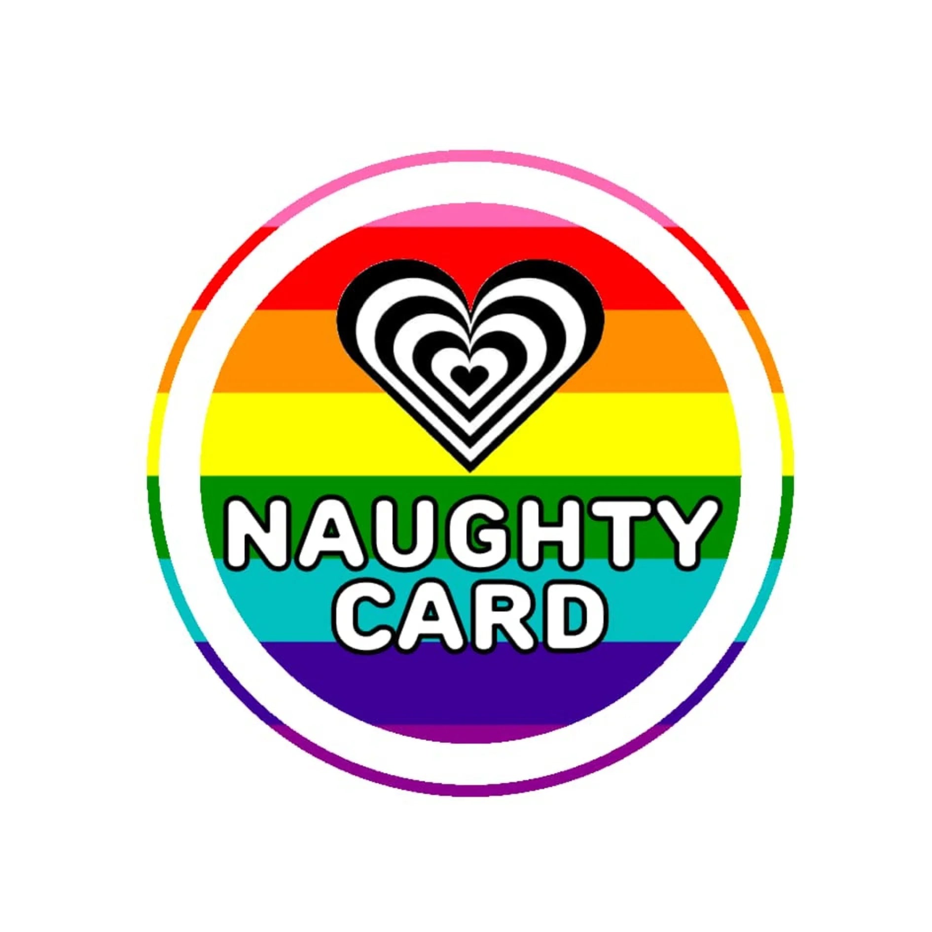 Naughty Card LGBT Logo - Gay Pride Shop - Queer Store