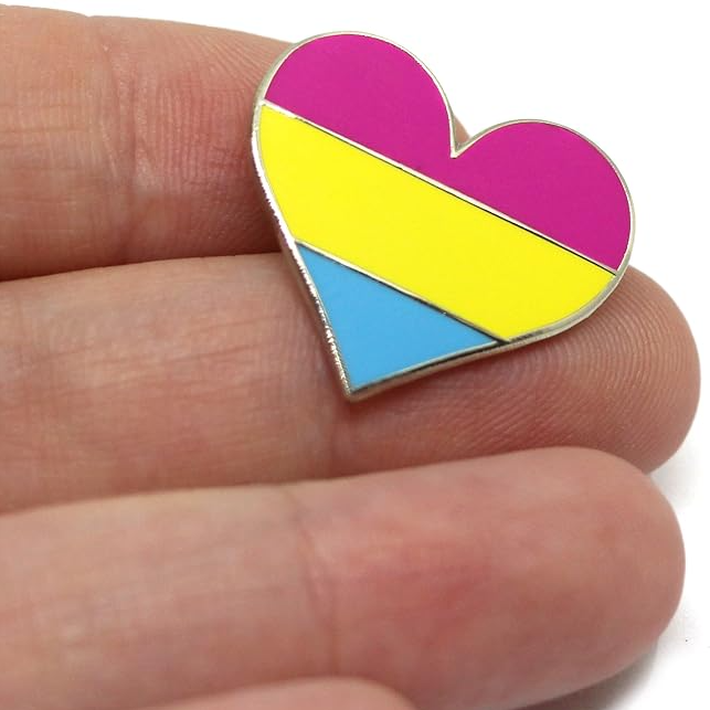 Pansexual Heart Badge