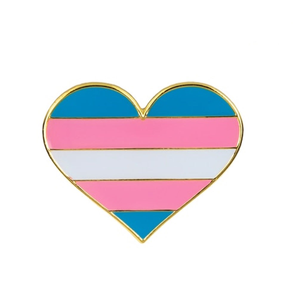 Pansexual Heart Enamel Badge